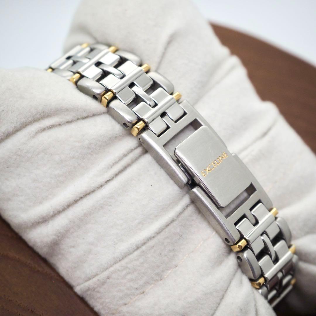 72【美品】SEIKO Exceline エクセリーヌ　レディース腕時計　コンビ