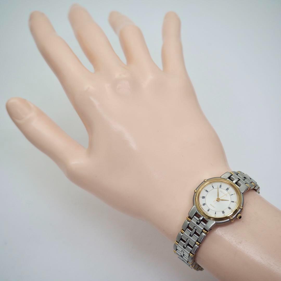 72【美品】SEIKO Exceline エクセリーヌ　レディース腕時計　コンビ