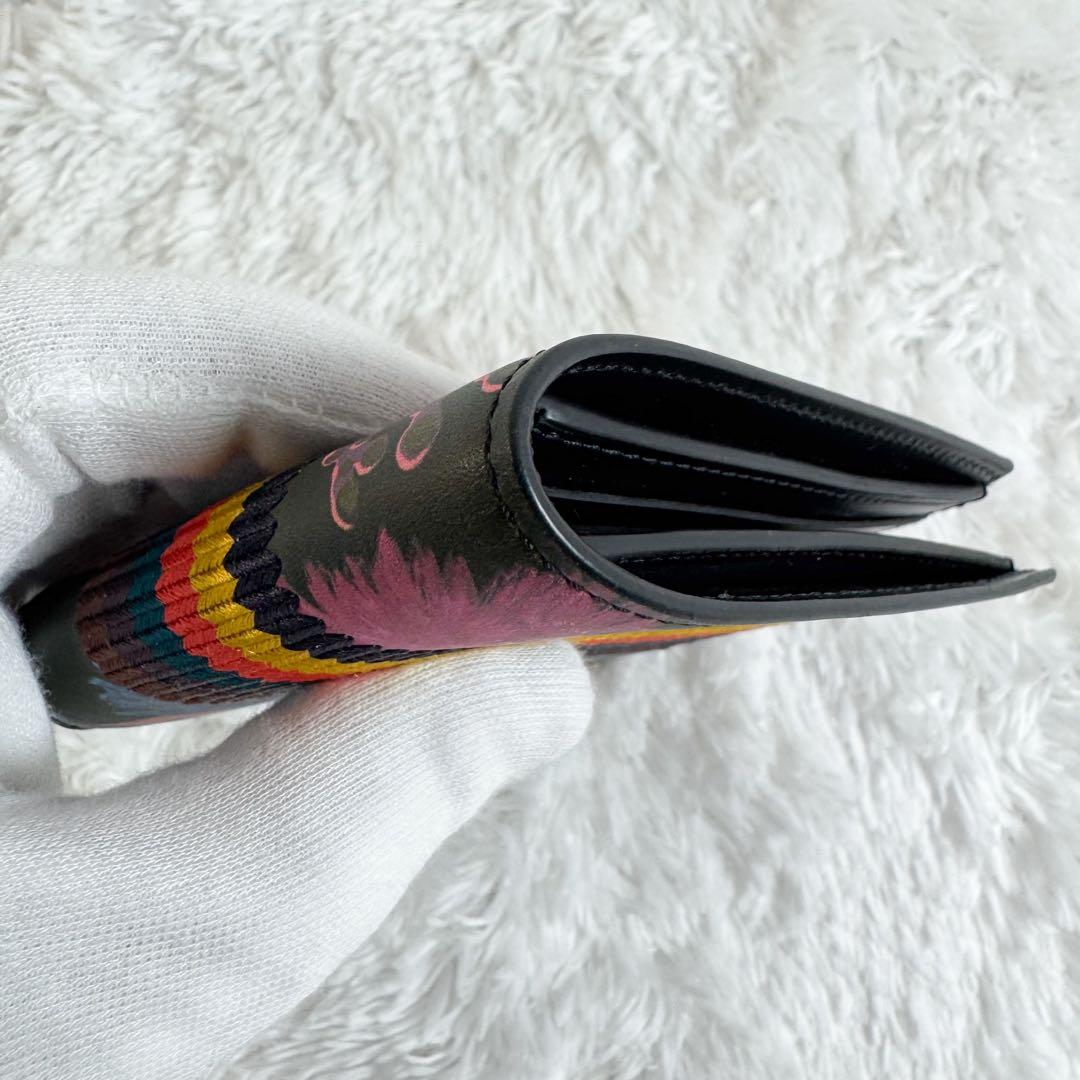 【極美品】ポールスミス 折り財布 ハワイアンプリント レザー マルチカラー 【極美品】ポールスミス 折り財布 ハワイアンプリント レザー マルチカラー