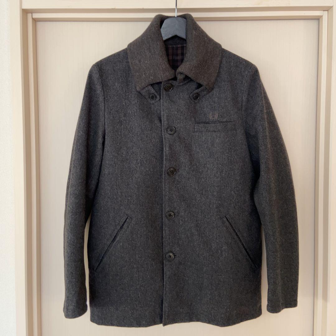 FRED PERRY ウール×キルト リバーシブルジャケット S フレッドペリー