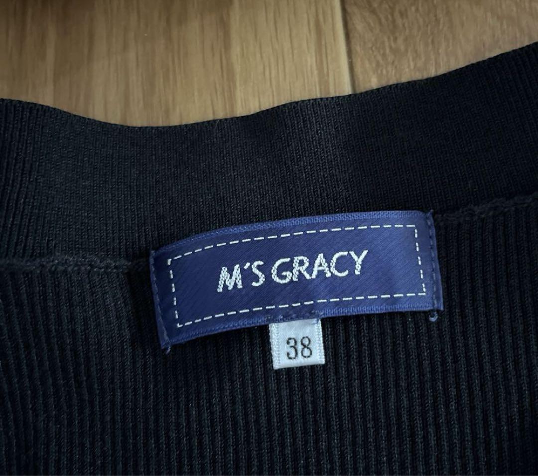 未使用に近いM'S GRACY エムズグレイシー リブショートボレロ