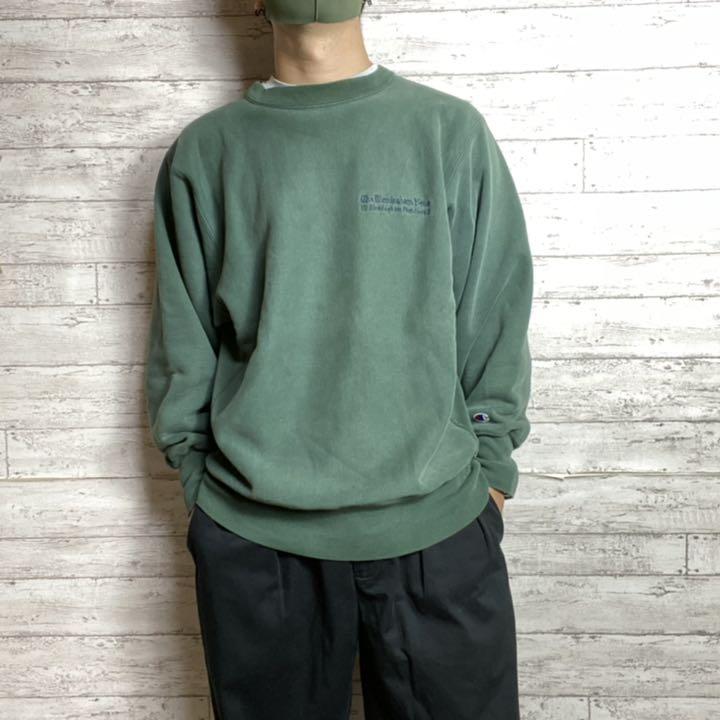 90's リバースウィーブ グリーン フォロー割済み 3xeWl-m99872624558 USA製 チャンピオン 人気爆買い