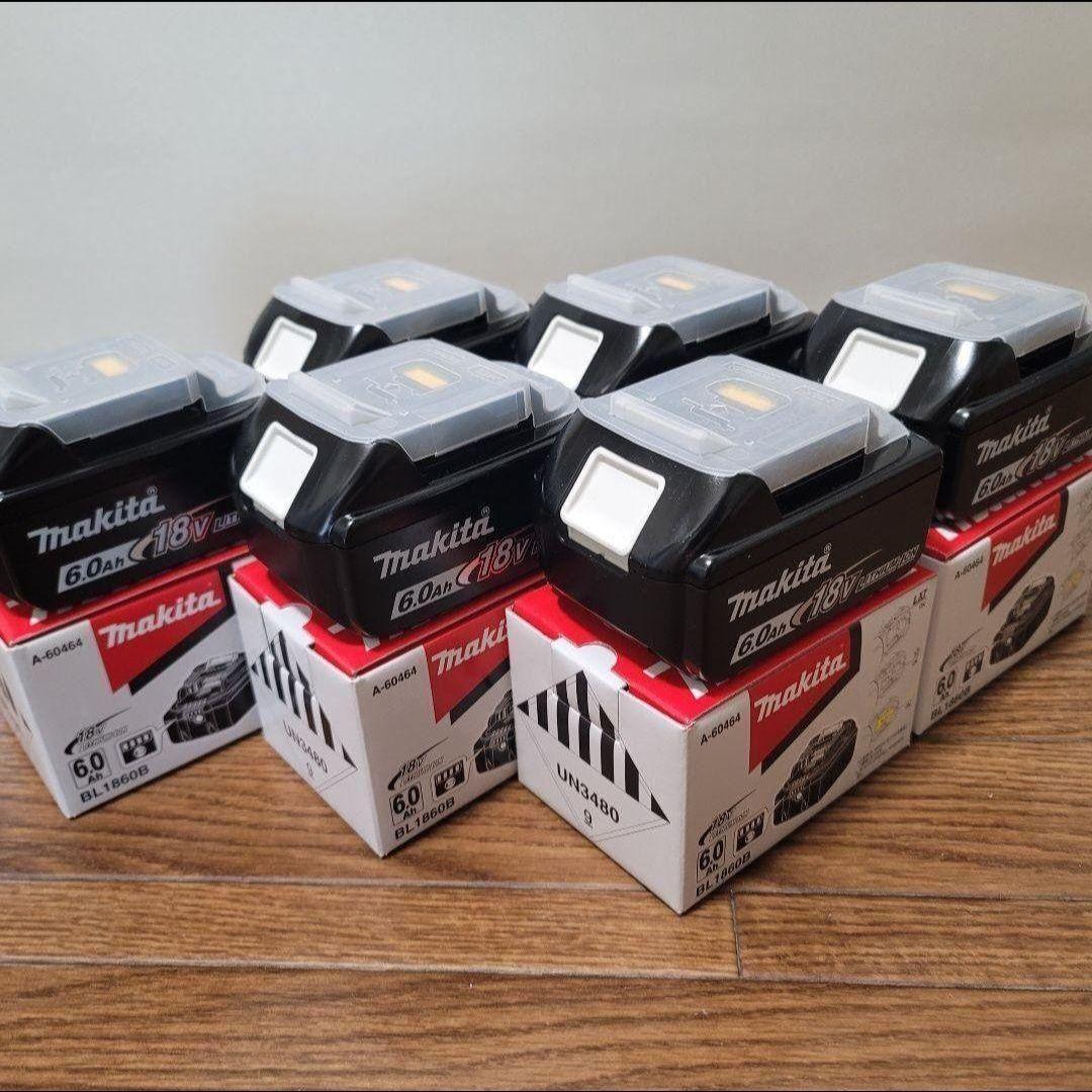 Makita - マキタ純正 BL1860B(18V6.0Ah) 中古美品 マキタ(makita)純正バッテリー BL1860B(18V6.0Ah)✕6個 - メルカリ