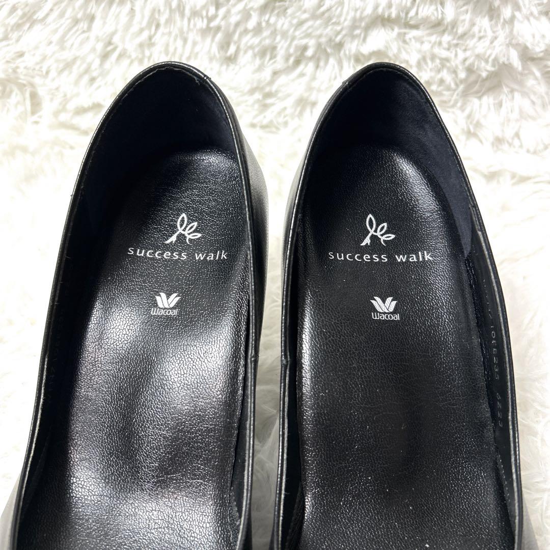 【未使用】Wacoal success walk レザーパンプス23.5cm