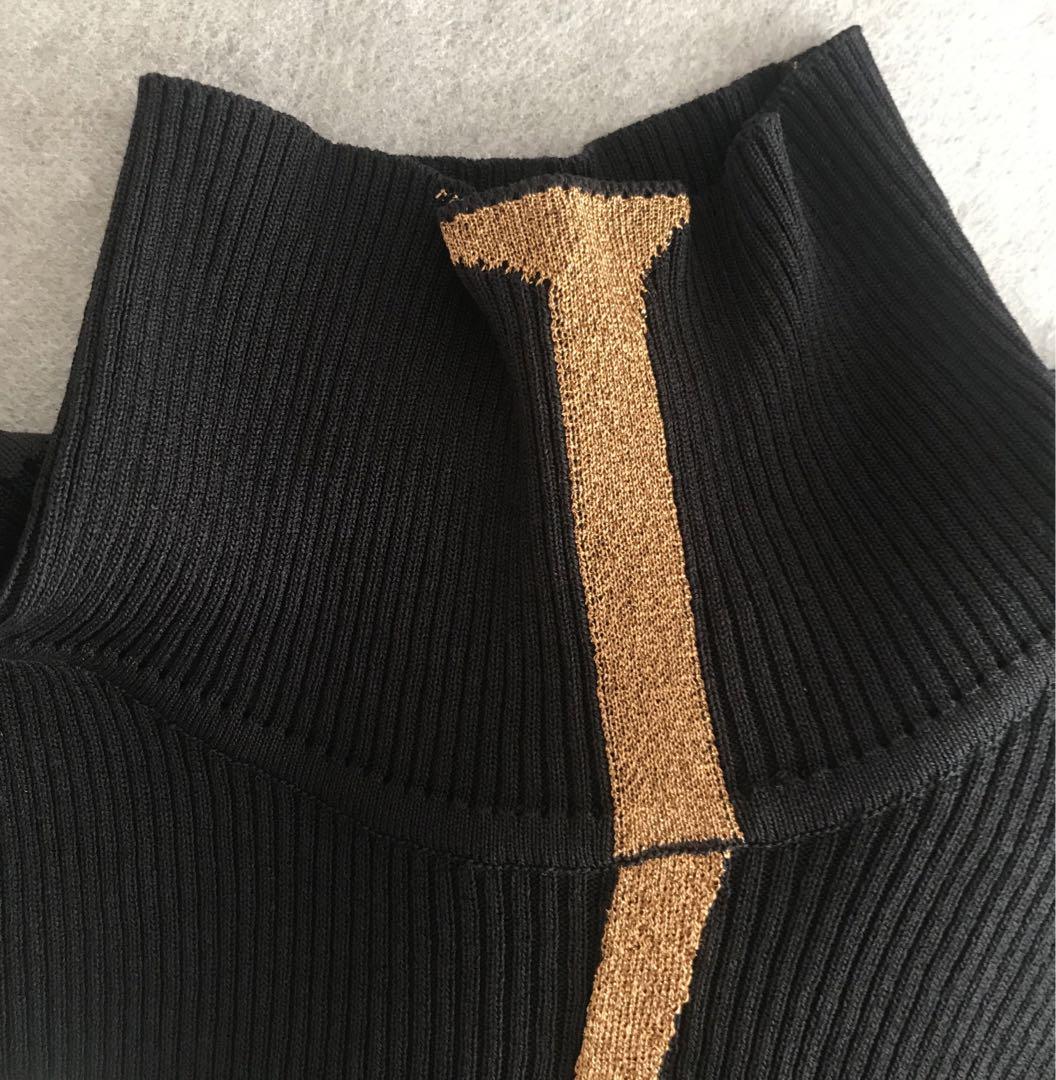 最終値下mame Kintsugi High Neck Knitted Top