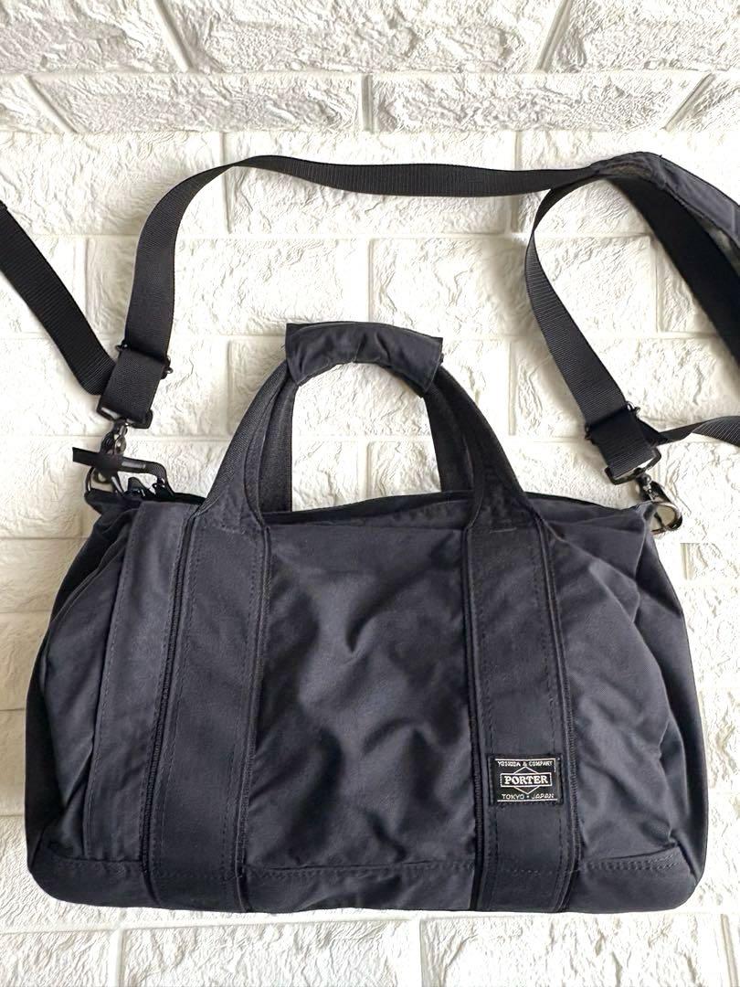【PORTER】2WAY ボストンバッグ ブラック ショルダー付き
