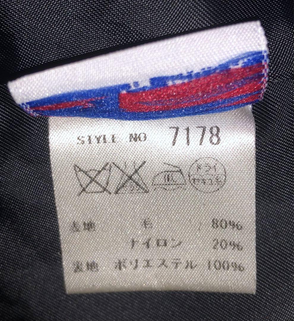 美品 Schott 756US シングルPコート 34 タイト スリム 黒 濃紺