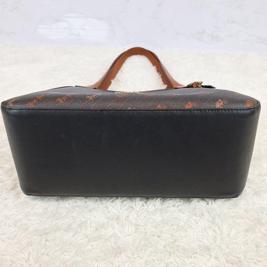 美品】コーチ COACH トートバッグ PVCレザー 馬車ロゴ