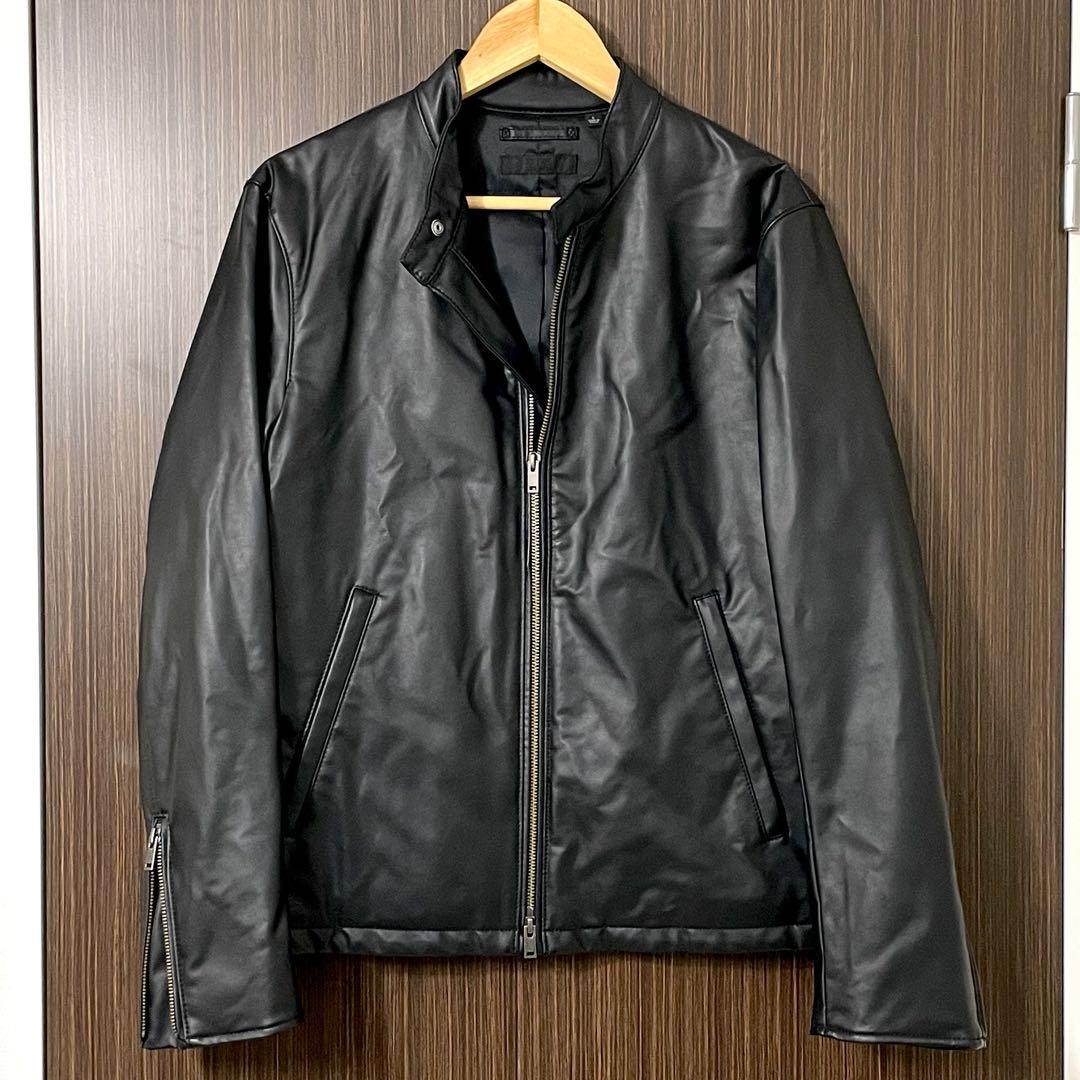 UNIQLO ネオレザーシングルライダース［L］401382（ダメージ品
