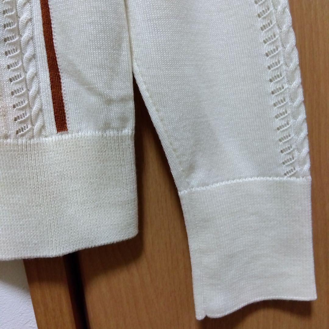 近年購入・未使用★DAKS ダックス ロゴ編み込み ハイネック セーター 38