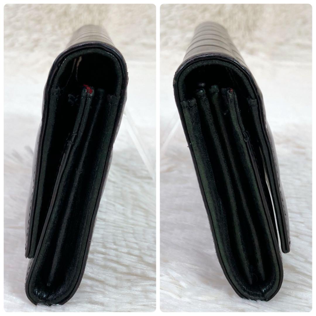 【美品】CHANEL シャネル チョコバー パテントレザー 二つ折り 長財布
