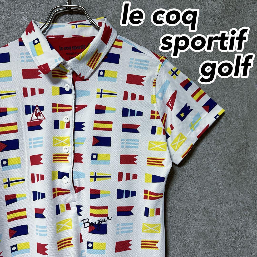 le coq sportif golf ルコック 総柄 ポロシャツ ウェア 半袖
