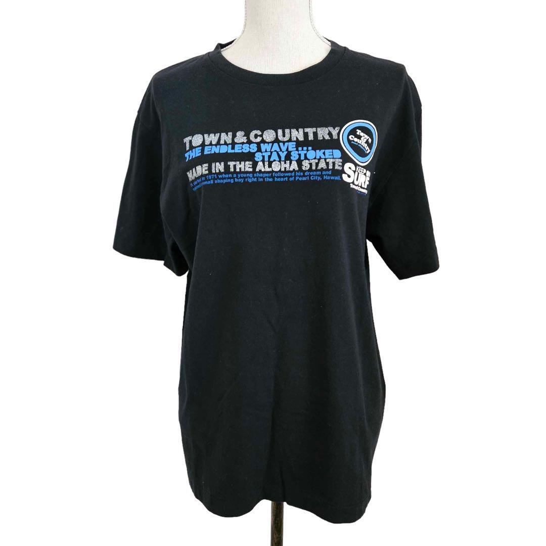タウン&カントリー Tシャツ（L） ビッグプリント 半袖 カットソー 綿100