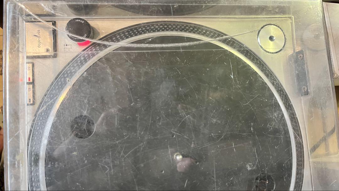 Technics SL-1200 MK2 ターンテーブル通電あり