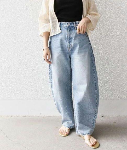 【✨極美品✨】bon_meur◎コクーンシルエットデニムパンツ