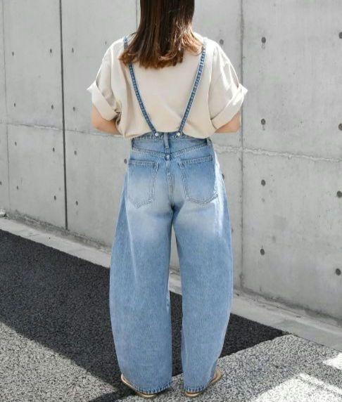 【✨極美品✨】bon_meur◎コクーンシルエットデニムパンツ