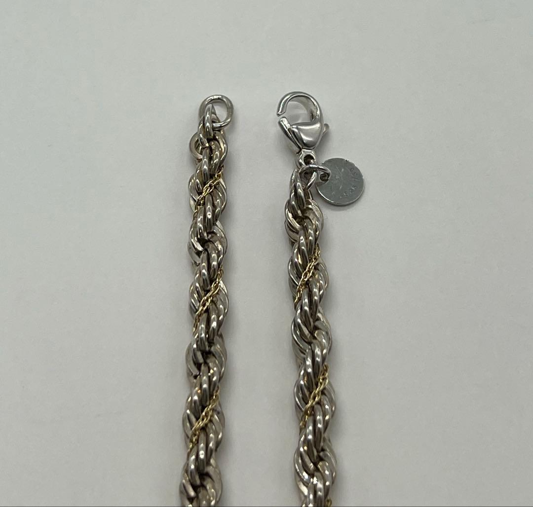 ティファニー TIFFANY&CO ツイストロープチェーンブレスレット コンビ ティファニー TIFFANY&CO ツイストロープチェーンブレスレット コンビ