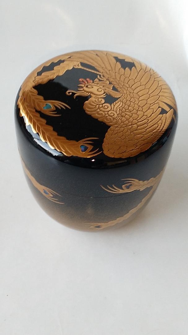 吉田華正 作 鳳凰蒔絵 大棗 螺鈿細工 共箱 共布 栞 漆器 棗 茶道具 新品 吉田華正 作 鳳凰蒔絵 大棗 螺鈿細工 共箱 共布 栞 漆器 棗