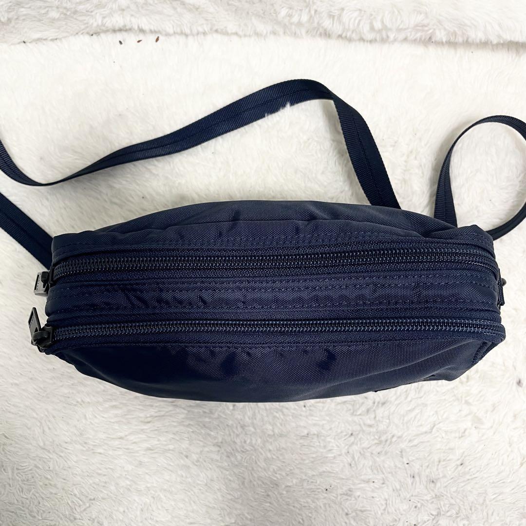 希少 新品同様 ポーター フラッシュ ショルダーバッグ ネイビー ナイロン 2層 極美品 ポーター フラッシュ ショルダーバッグ ナイロン 2層