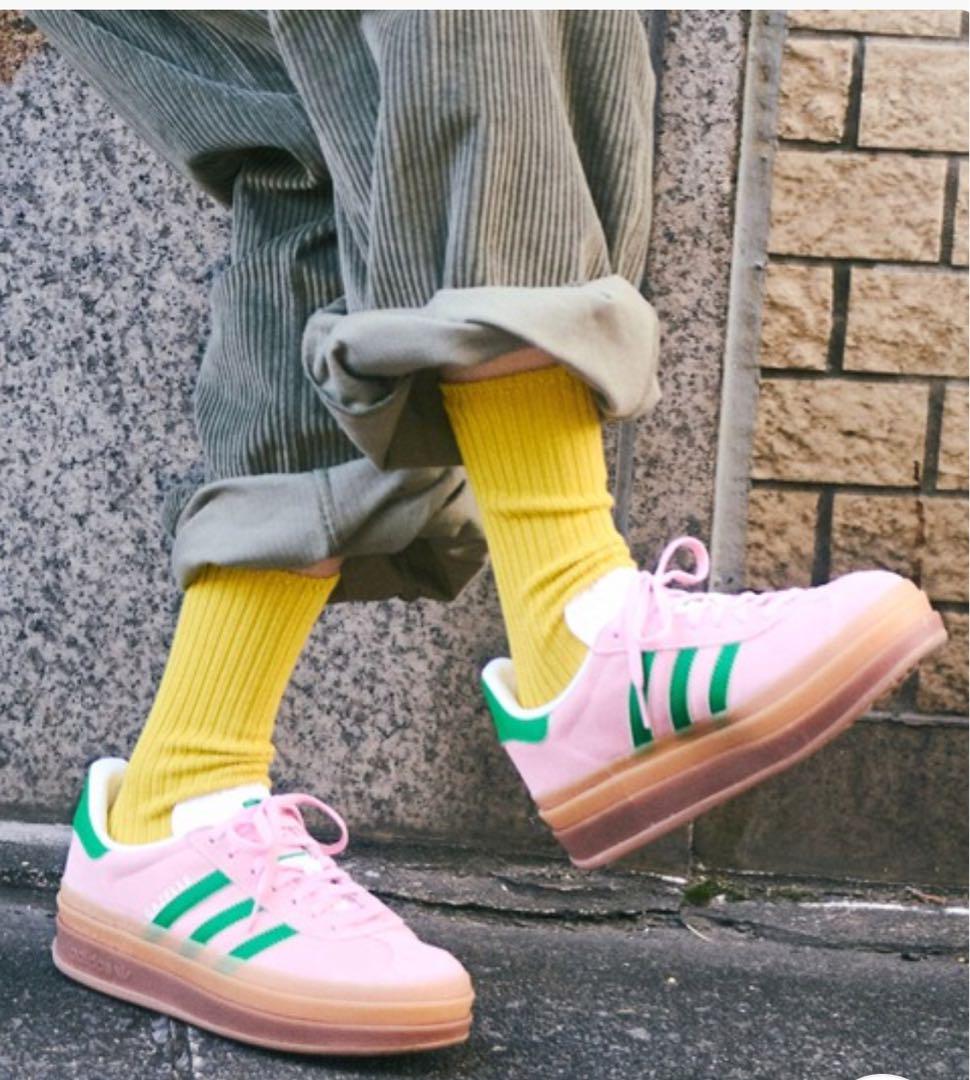 adidas Gazelle ピンク/グリーン