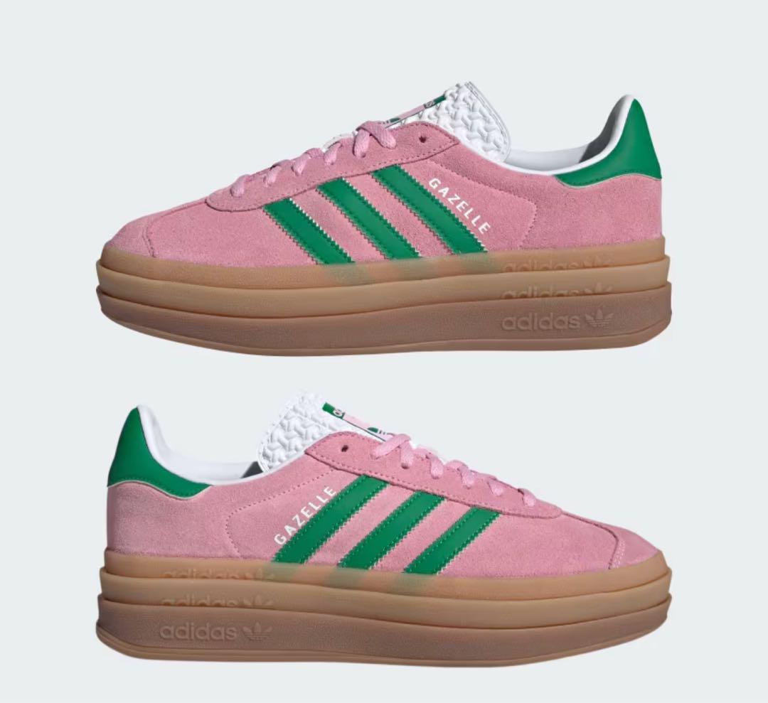 adidas Gazelle ピンク/グリーン