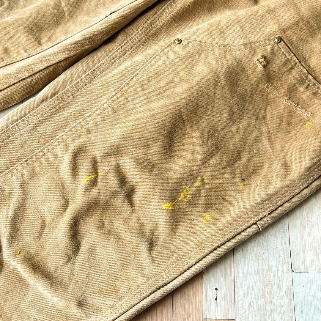 【USA製】Carhartt ダブルニー ダックペインターパンツ W34 BRN