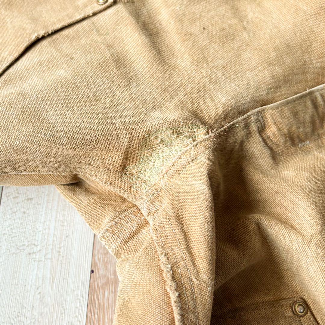【USA製】Carhartt ダブルニー ダックペインターパンツ W34 BRN