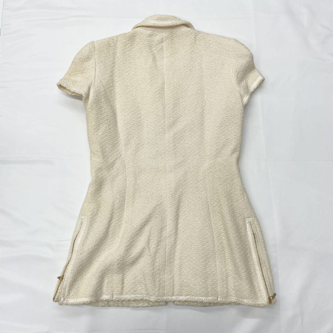 美品✨CHANEL ジャケット　半袖　ボウタイ　34