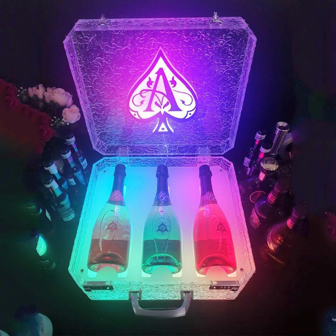 ボトルケースLED　アルマンド アタッシュケースディスプレイシャンパン
