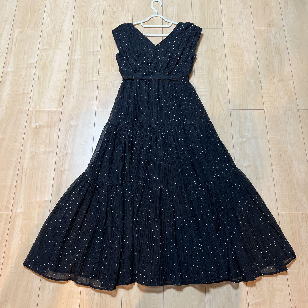 herlipto Tiered Polka Dot Long Dress小嶋陽菜