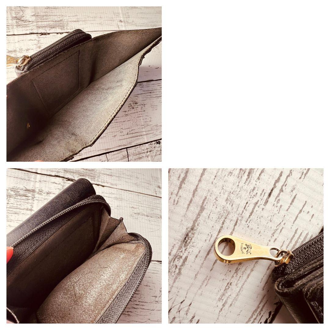 タンポポさま専用【希少 高級感】 ミニ折財布 ブラック 本革