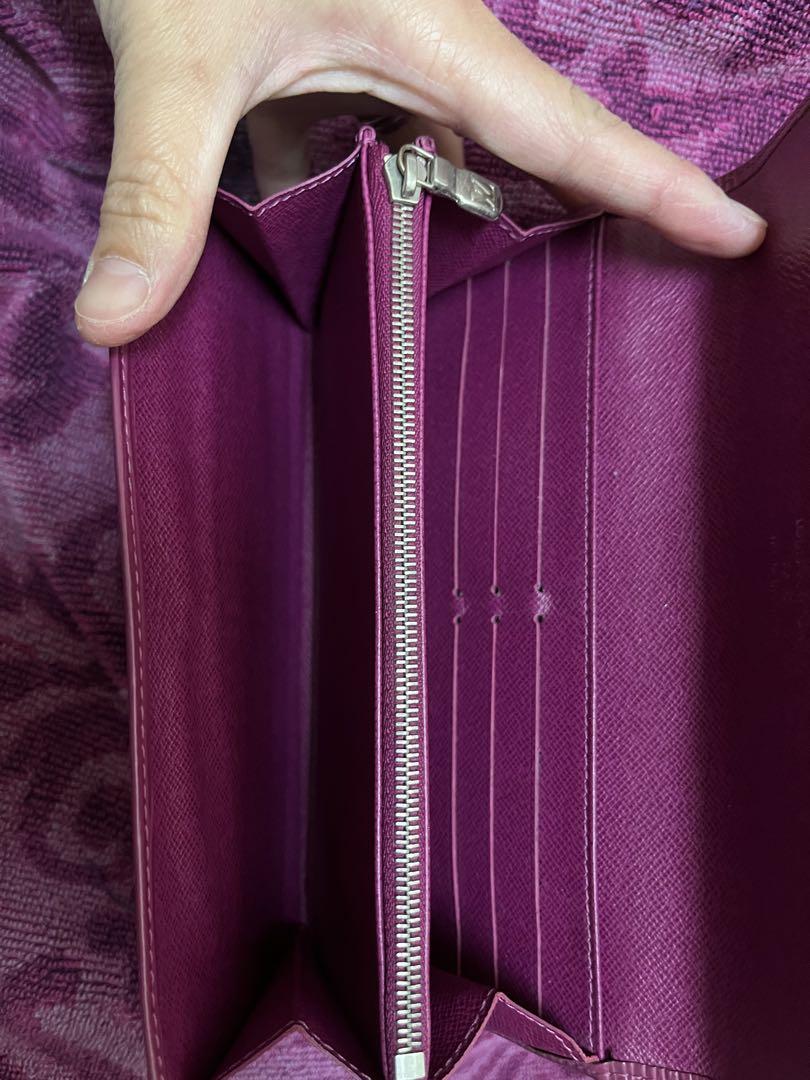 Louis Vuitton エピレザー 長財布 パープル