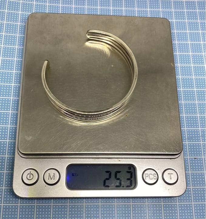 74%OFF!】【74%OFF!】シルバー925 バングル ブレスレット 三連 手首