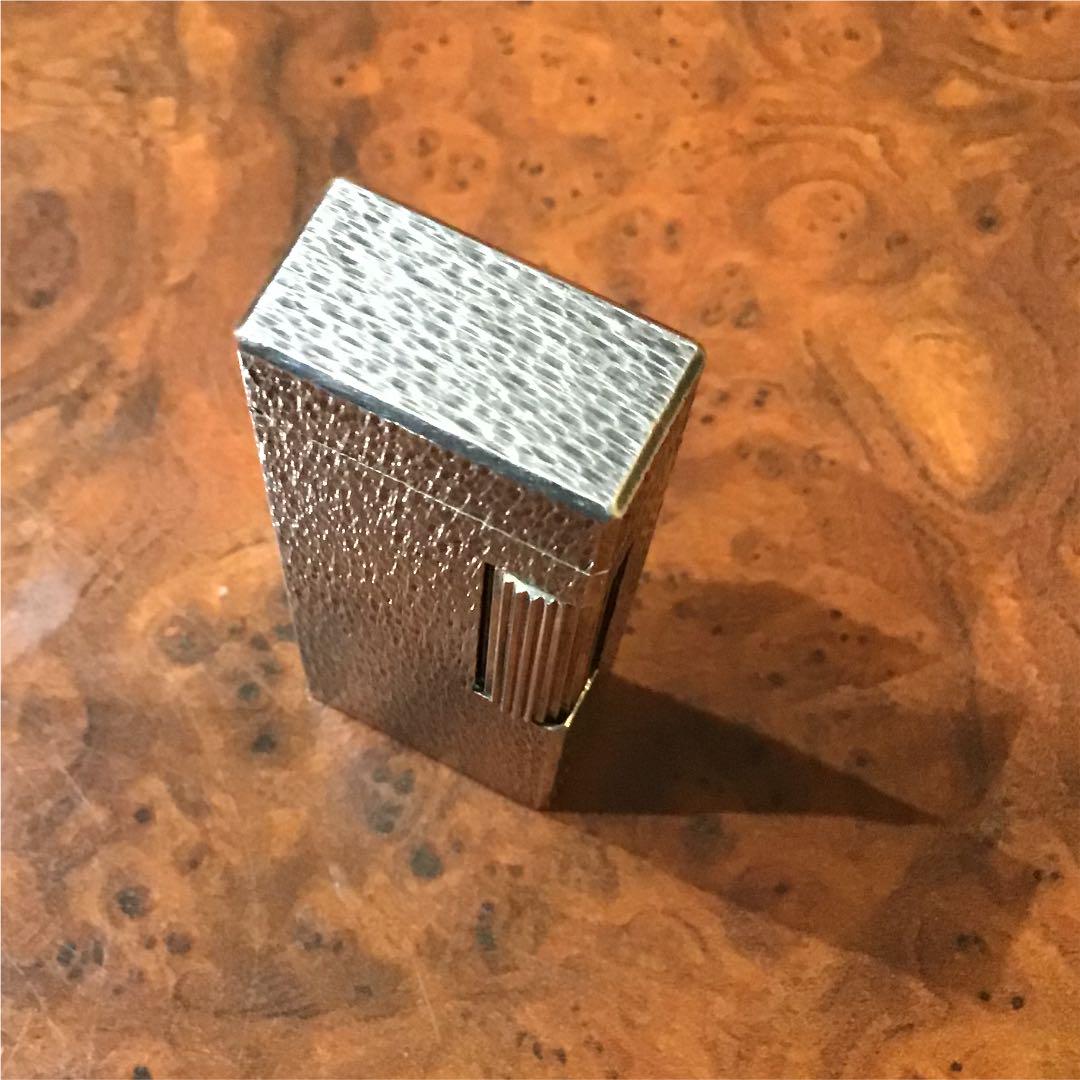 dunhill 着火確認 USED O.H 済 T53hB-m99904083577 ローラ シルバー色 手彫り風 大得価安い
