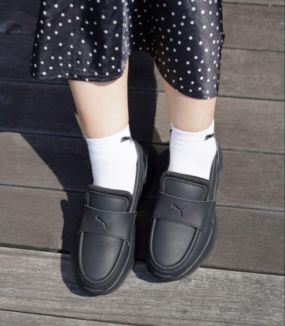 【PUMA】 ウィメンズ ローファー 合成皮革 24㎝