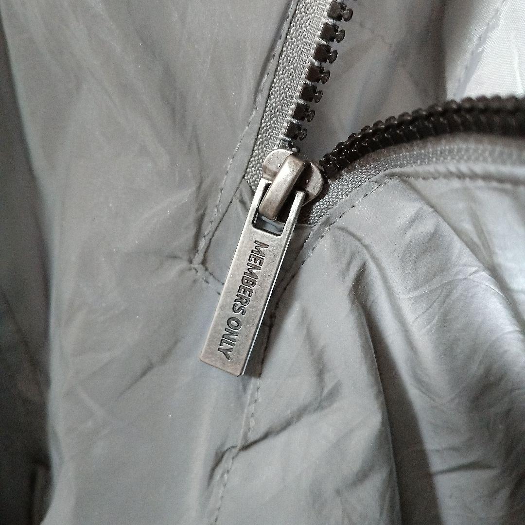 Members Only ナイロンジャケット XL〈４〉 MEMBERS ONLY フォーテッドジャケット ナイロン XL シルバー