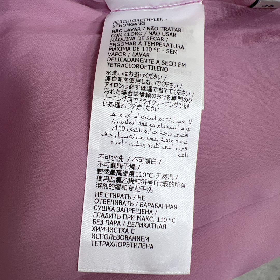 グッチ　Gロゴビジュー　ワンピース　ノースリーブ　ピンク　胸元ロゴ　シルクウール