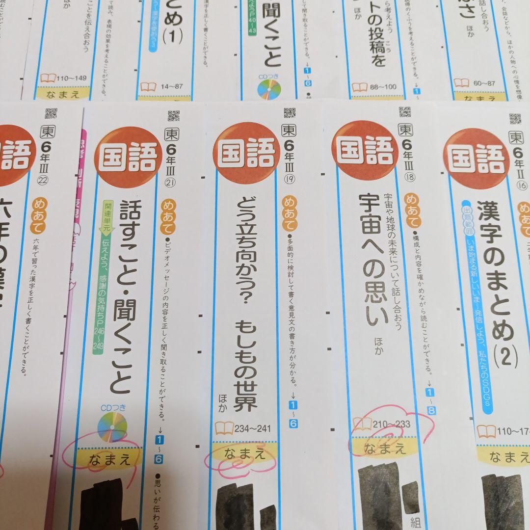 ①【小学6年生】国語　最新版　学校テスト　カラーテスト