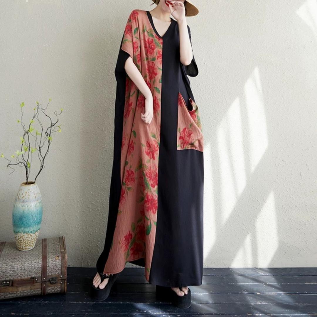 97☆注目商品☆バイカラー 大きめサイズ ゆったり ロング