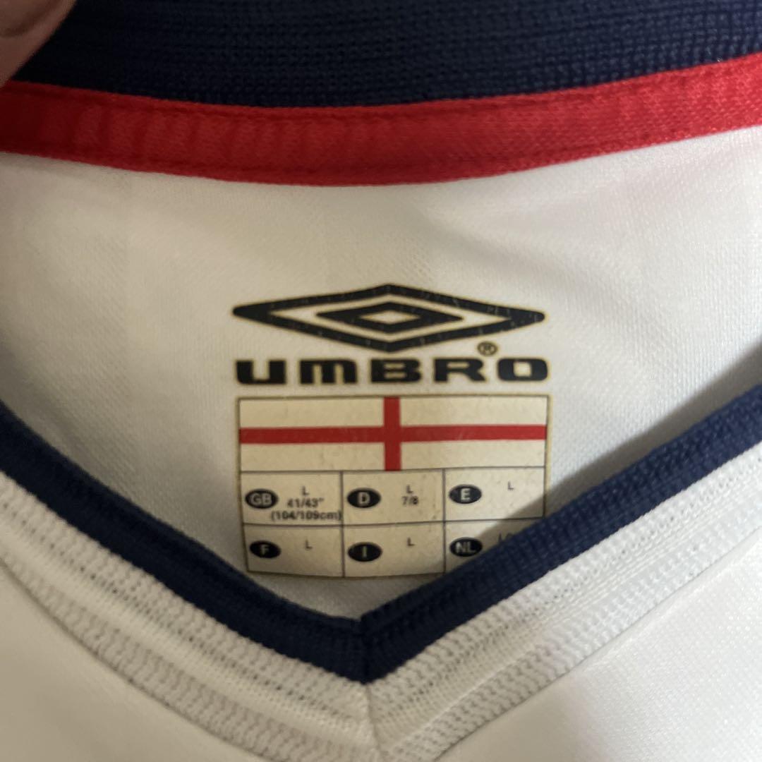 UMBRO イングランド代表 ホワイトシャツ Lサイズ