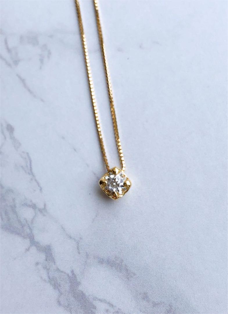 ネックレス　ダイヤモンド　K18 金