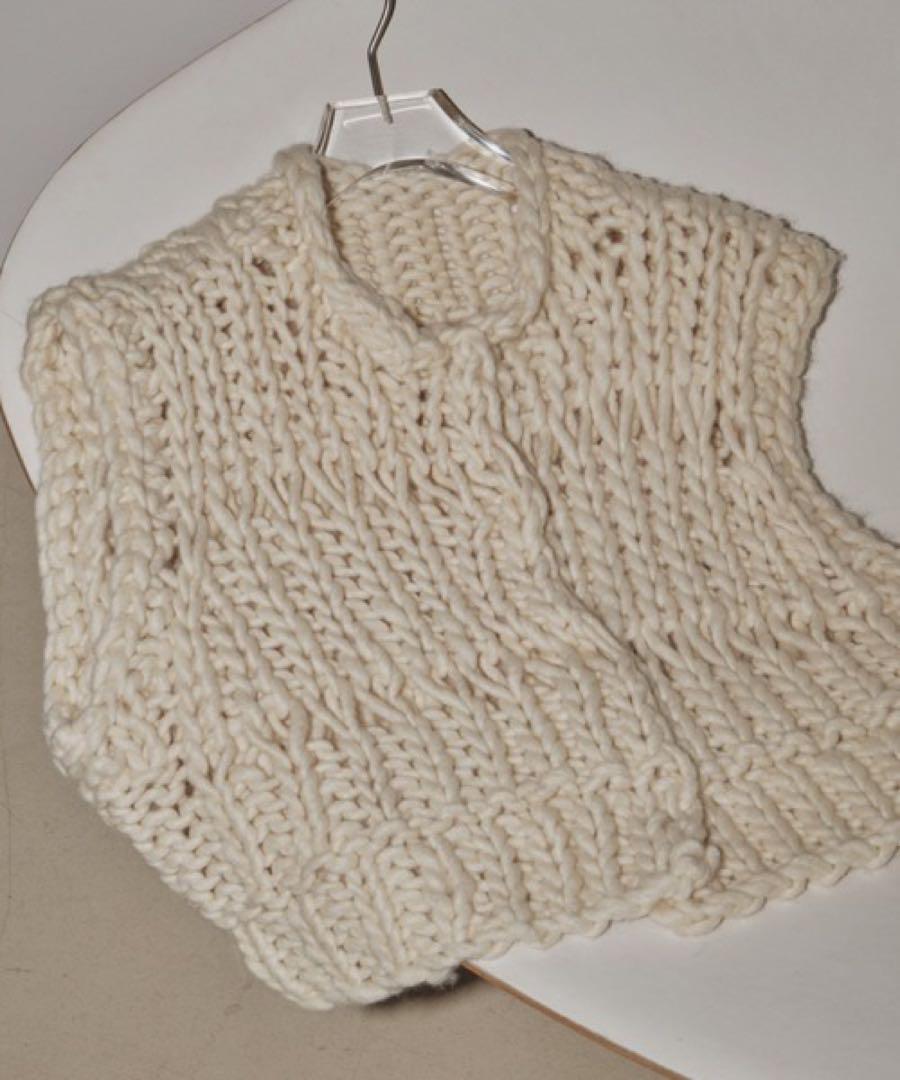 Chunky Hand Knitvest  トゥデイフル