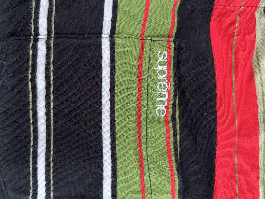 Supreme ストライプ ポロシャツ M