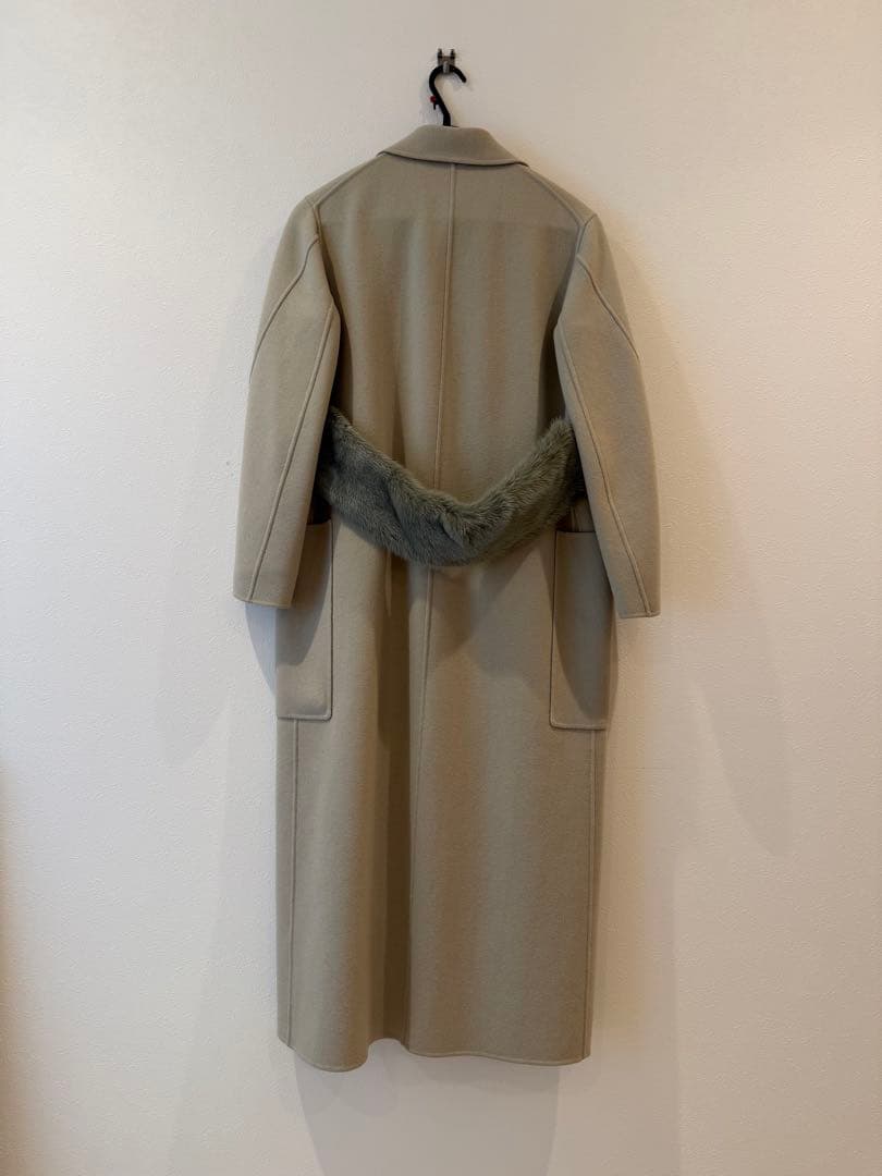 CYCLAS シクラス 34 ロングコート ファーベルト付き CYCLAS シクラス 34 ロングコート ファーベルト付き