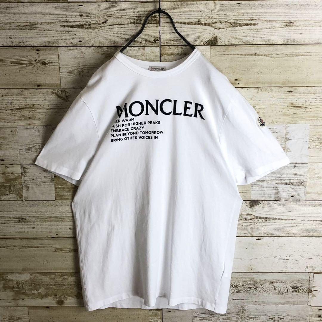MONCLER モンクレール tシャツ ビックフェルトロゴ入り 美品