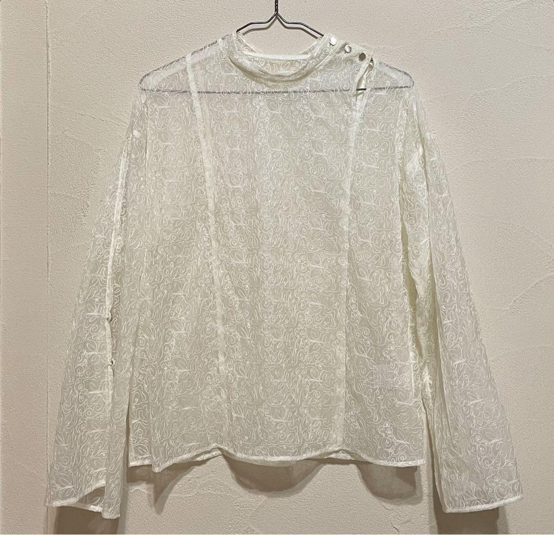 Eaphi stand collar design blouse - メルカリ