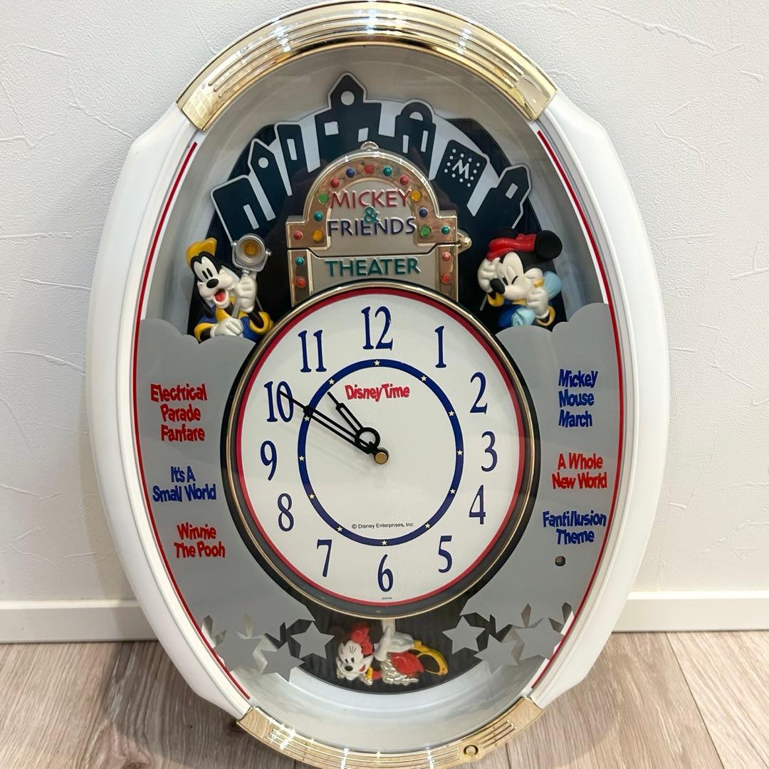廃番品レア　SEIKO ディズニータイム からくり時計 動作品 ミッキー　ミニー