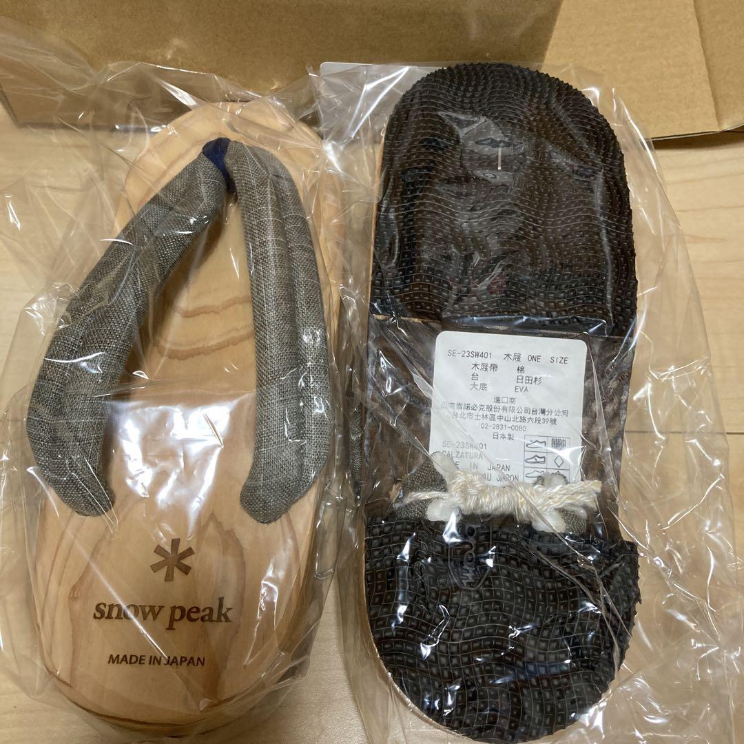専用 スノーピーク Women's HITA GETA 日田下駄 Grey 新品