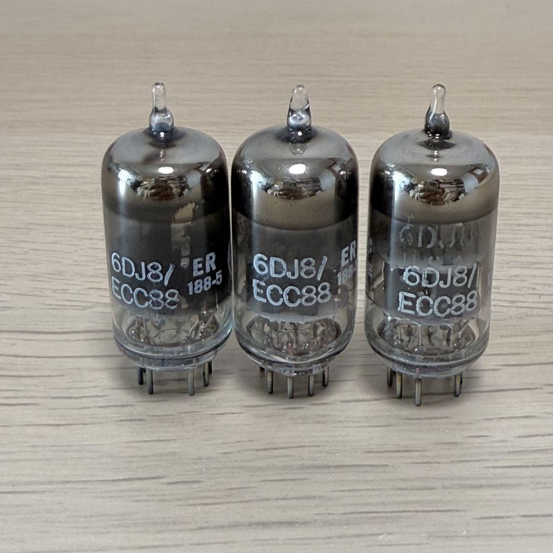 【激安大特価！】 真空管 オーディオ機器 3本 GE 6922 / ECC88 / 6DJ8 アンプ