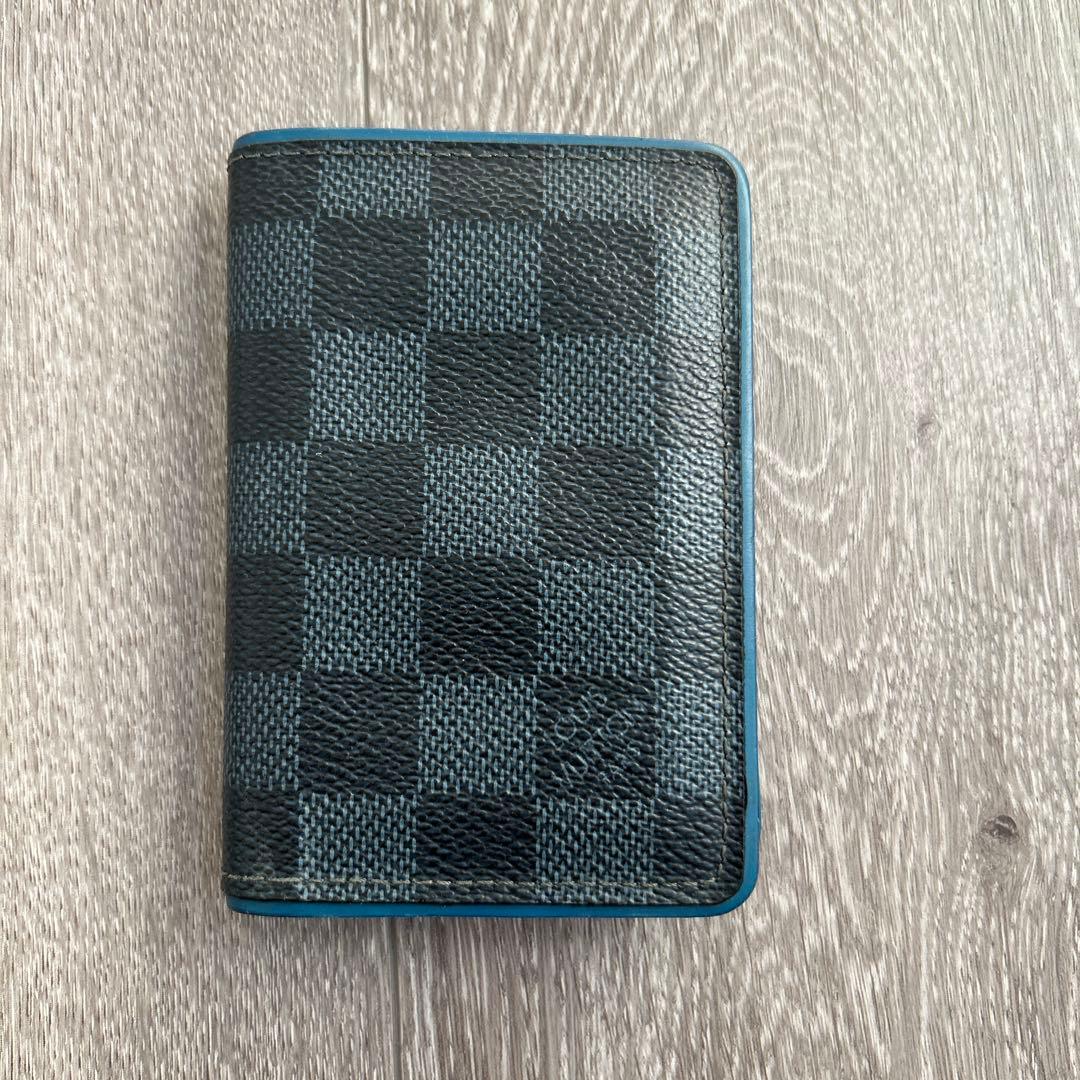 ルイヴィトン オーガナイザー ドゥポッシュ ダミエコバルト ブルー×ブラックLOUIS VUITTON